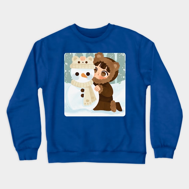 Snow Bear Crewneck Sweatshirt by Lobomaravilha